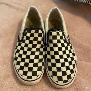 Women’s checkered vans size 7